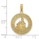 14K BLOCK ISLAND RI with Lighthouse Charm - Image 3