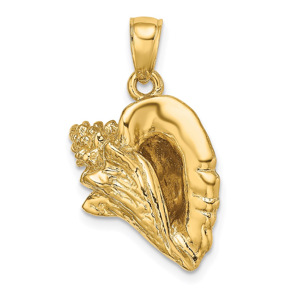 K8073.jpg 14K 3-D Conch Shell Charm - Image 1