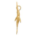 14K Large 3-D Satin and Polished Marlin Charm - Image 2