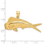 14K 2-D Male Dorado (Mahi-Mahi) Charm - Image 3