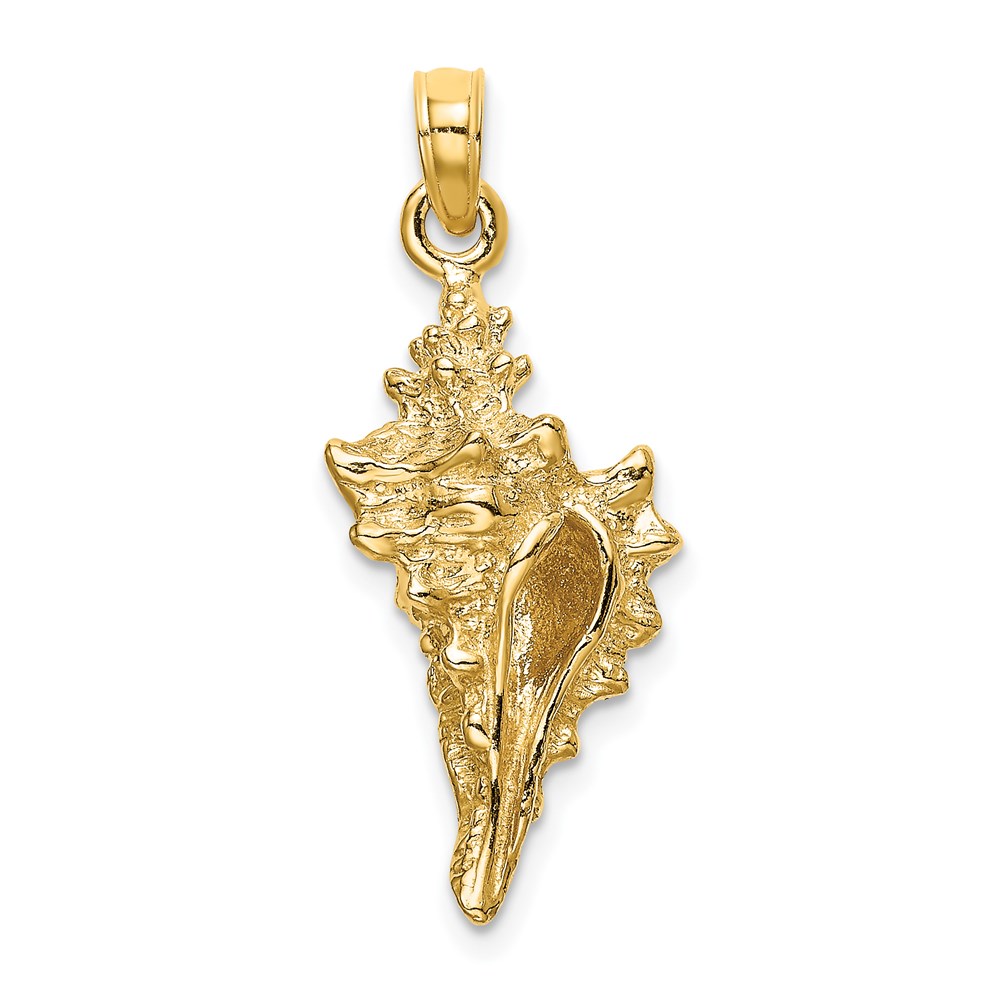 K8136.jpg 14K 3-D Conch Shell Charm - Image 1