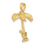 14K 3-D Palm Tree with Moveable Man Charm - Image 5