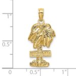 14K HAWAII Palm Tree Charm - Image 3