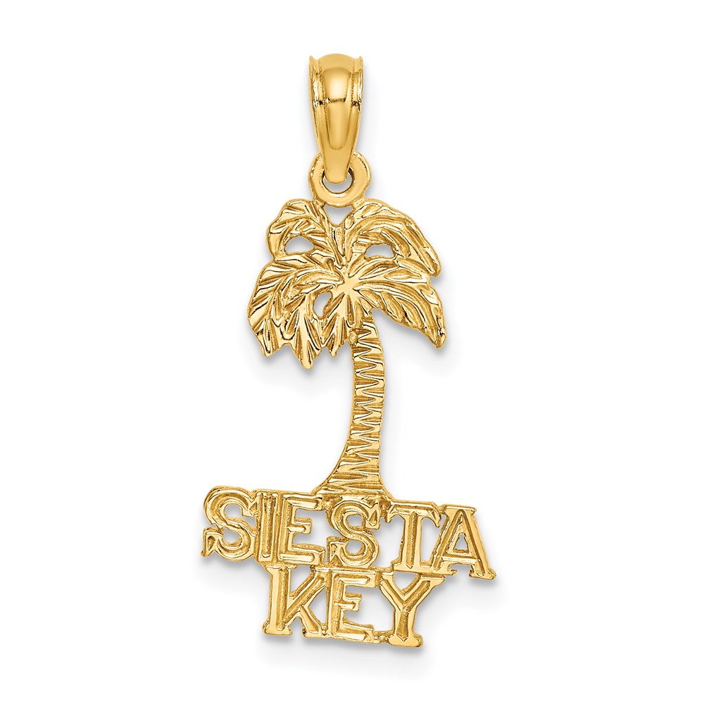 K8150.jpg 14K SIESTA KEY Palm Tree Charm - Image 1