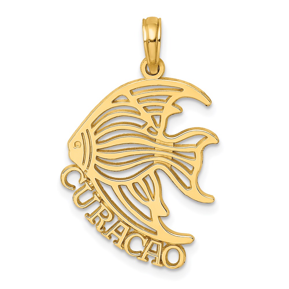 K8186.jpg 14K Polished CURACAO Under Angelfish Charm - Image 1