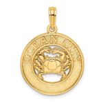 14K OCEAN CITY with Crab Charm
