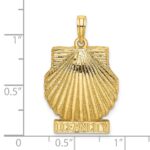 14K OCEAN CITY Scallop Shell Charm - Image 3