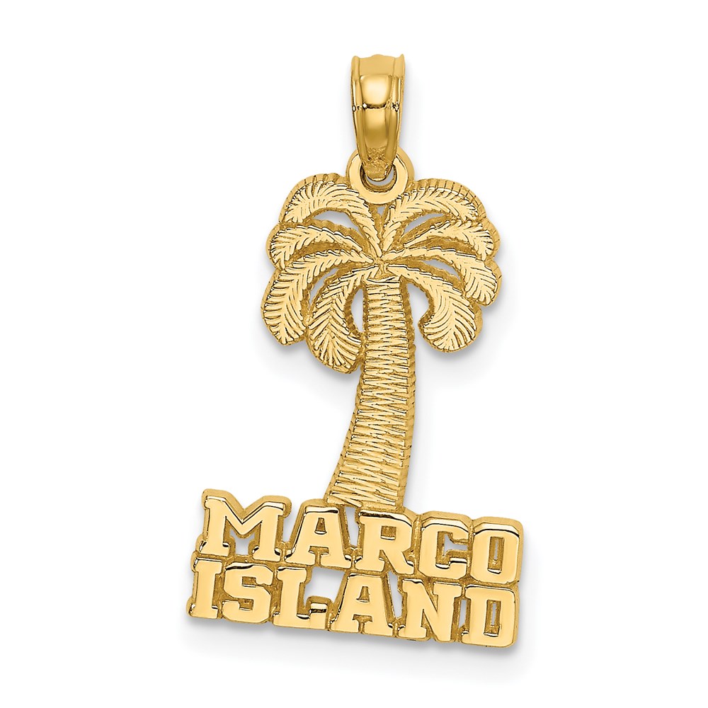 K8277.jpg 14K MARCO ISLAND Palm Tree Charm - Image 1