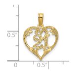 14K 21 In Heart Charm - Image 3