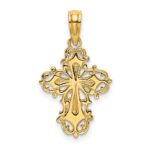 14K Cut-Out Delicate Cross Charm