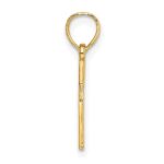 14K Diamond Shape Center Mini Cross Charm - Image 2