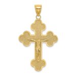14K Crucifix with Budded Tips Charm