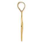 14K Polished Saint Christopher Medal Round Charm - Image 2