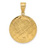 14K Polished Saint Christopher Medal Round Charm - Image 3