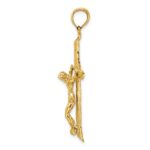 14K Textured Crucifix Charm - Image 2