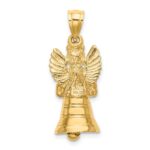 14K 3-D Moveable Angel Bell Charm - Image 4