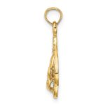 14K 3-D KEY WEST Double Flip Flop Charm - Image 2