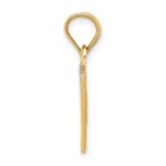 14K and White Rhodium Solid Enameled United Kingdom Flag Pendant - Image 2