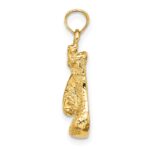 14K Polished Single Boxing Glove Pendant - Image 2
