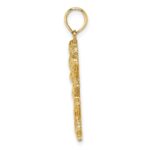 14K Polished Running Football Player Charm - Image 2