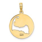 14K Polished Cut-Out CAPE COD Map Charm - Image 4
