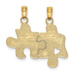 14K BEST FRIENDS 2-Piece Break-apart Puzzle Pieces Charm - Image 4
