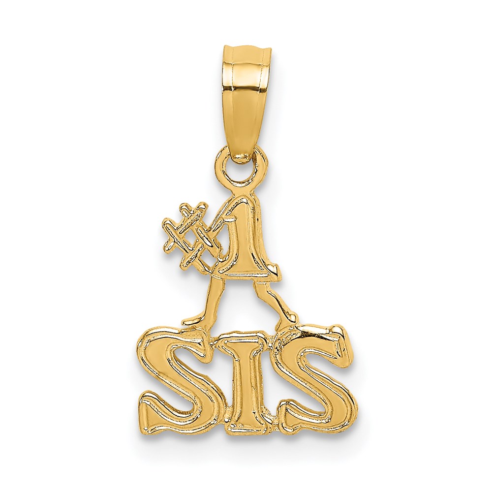 K8849.jpg 14K Polished #1 SIS Charm - Image 1