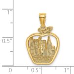14k NEW YORK City Skyline in Apple Pendant - Image 4
