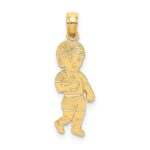 14K Little Boy Walking Charm