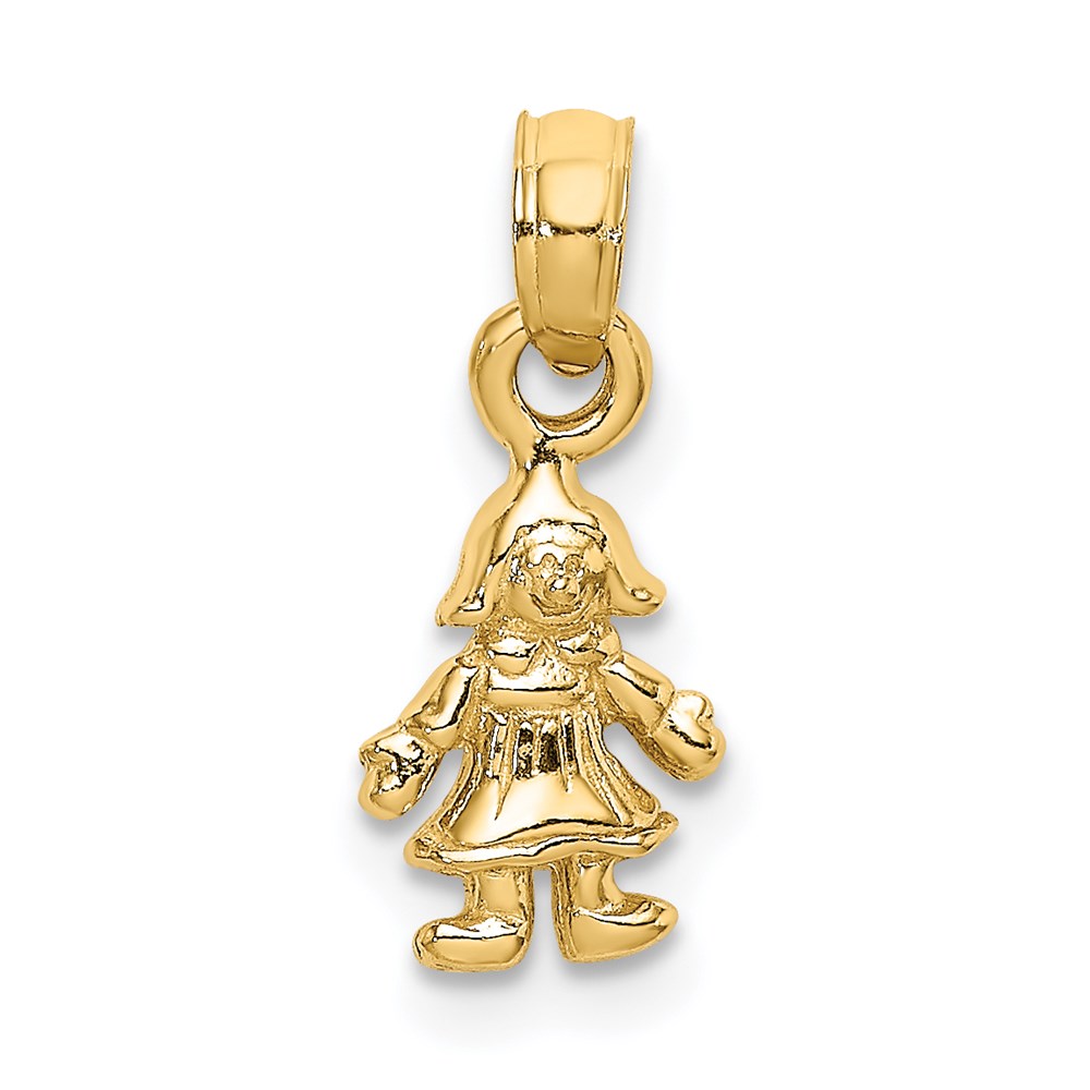 K8938.jpg 14K 3-D Mini Doll Charm - Image 1