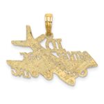 14k I'D RATHER BE FLYING Charm - Image 4