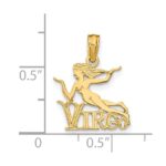14K VIRGO Zodiac Charm - Image 3