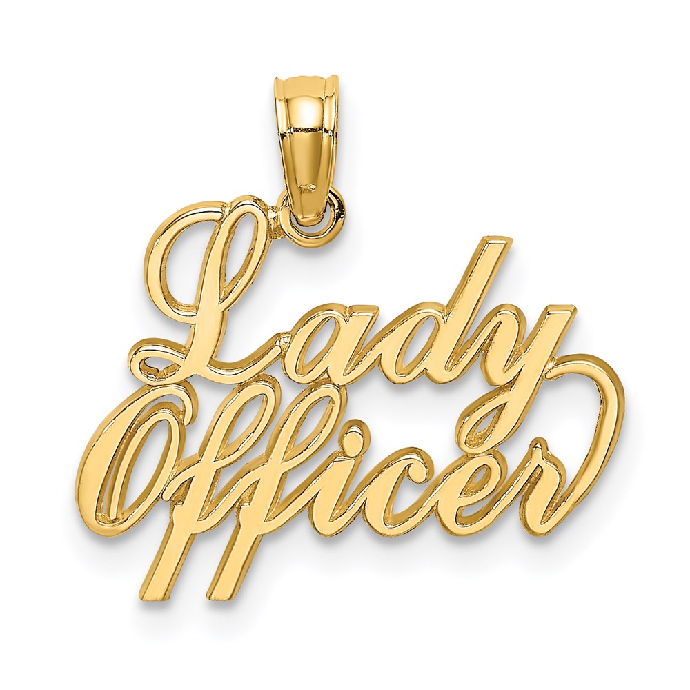 K906.jpg 14k LADY OFFICER Charm - Image 1