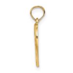 14k and White Rhodium RN Inside Double Hearts Charm - Image 2