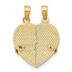 14k Two-Tone BIG SIS-LIL SIS 2-Piece Break-apart Heart Charm - Image 4