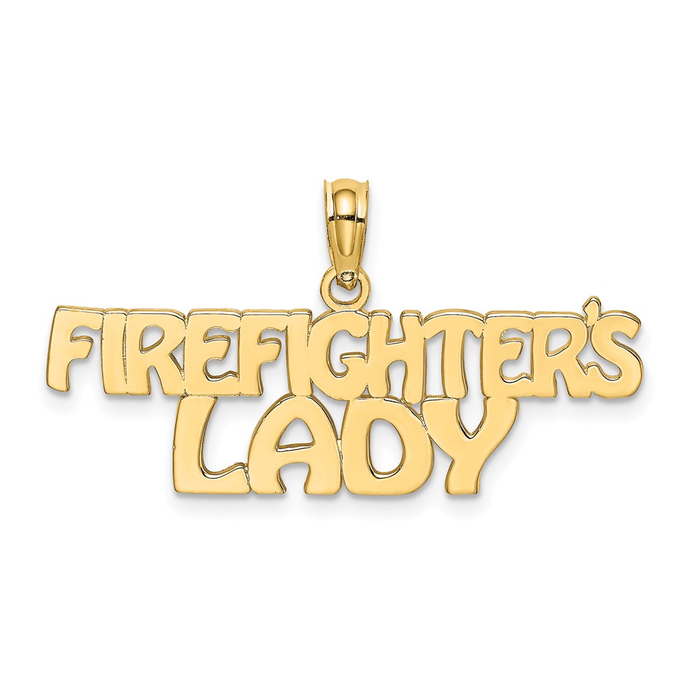 K921.jpg 14k FIREFIGHTER'S LADY Charm - Image 1