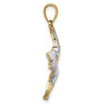 14K with White Rhodium Flying Pelican Charm - Image 2