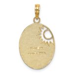14k and White Rhodium YOU ARE MY SUNSHINE Cut-out Sun Charm - Image 3