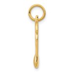 14k Polished Flat-Backed Musical Note Charm - Image 2