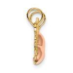 14k Two-Tone MOTHER and DAUGHTER 2-Piece Break-Apart Hearts Charm - Image 2