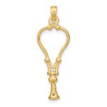 14k 3-D Stethoscope Pendant - Image 4