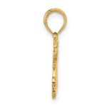 14K Polished MOM with Heart and Angels Pendant - Image 2