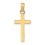 14k Polished Cross Pendant