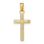 14k Polished Cross Pendant - Image 4