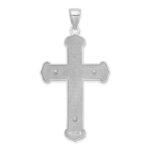 14K White Gold Crucifix Charm - Image 4