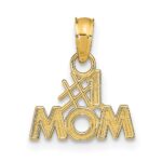 14K Polished #1 MOM Pendant