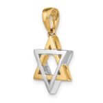 14K Two-Tone Star Of David Charm - Image 5