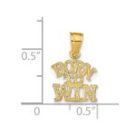 14K BORN TO WIN Pendant - Image 3
