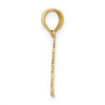 14K #1 GAMBLER with Cards Pendant - Image 2