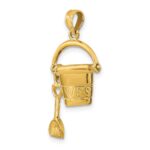 14K 3-D KEY WEST Pail and Shovel Pendant - Image 4